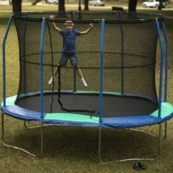 JumpKing Oval 8' x 11.5' Trampoline, with Enclosure